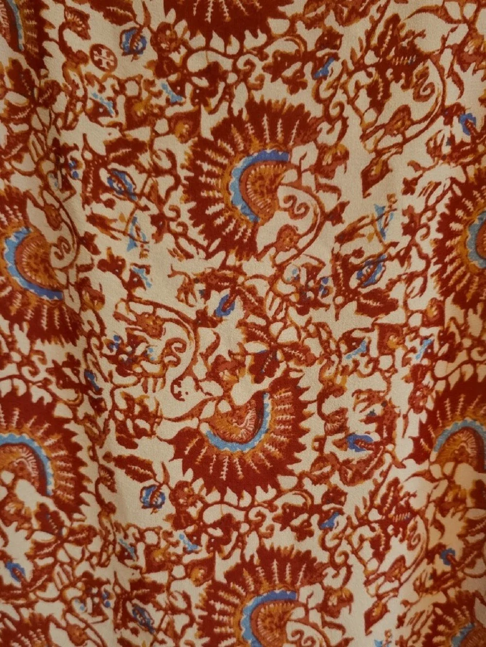 Tory Burch Danica Silk Paisley Tassel-Tie Boho Tunic